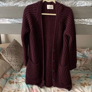 Ottod’Ame chunky sweater cardigan made in Italy alpaca/wool blend 6